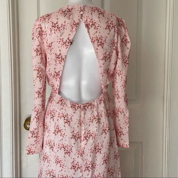J.Crew Collection Ruffle Silk Dress in Freesia Floral size 4 - Picture 7 of 14